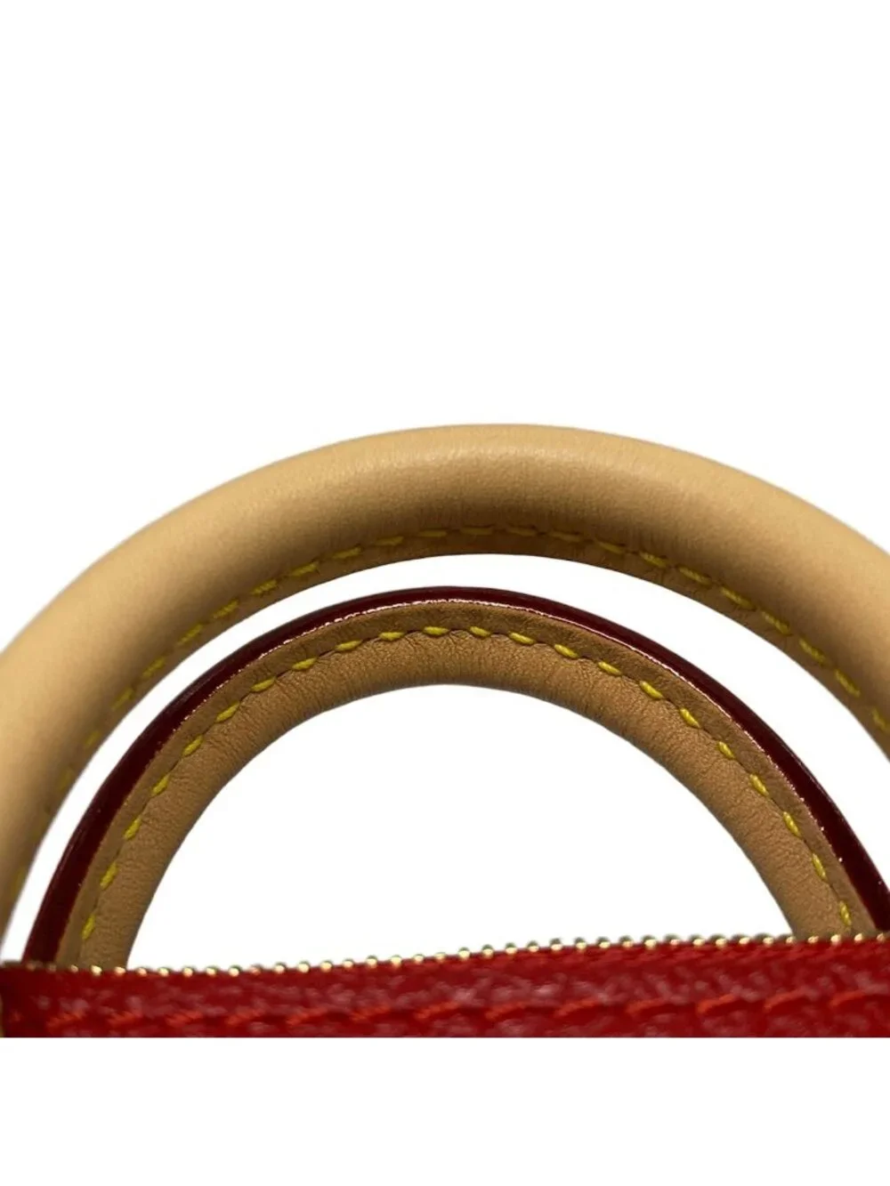 Louis Vuitton Shoulder Bag Monogram Nano Pallas Cerise Leather